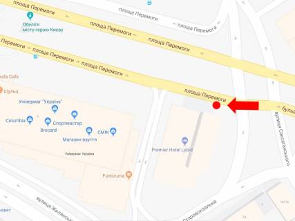 Citylight  in Kyiv, 1.8x1.2  Peremogi pl., 1, na svitlofori, bila gotelu "Libid'", v storonu Povitroflots'kogo mosta scheme
