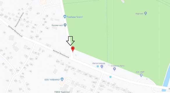 Billboard B in Khmelnitsky, 3х6  st.Proskurivs'kogo pidpilla (park) scheme