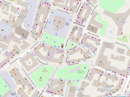 Citylight B in Ivano-Frankivsk plosa Rinok   Ratusa  vhid z plosi Mickevica scheme