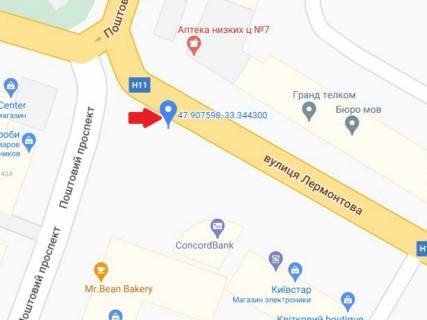 Citylight A in Krivy Rig, 1.8x1.2  Lermontova st., 2 scheme