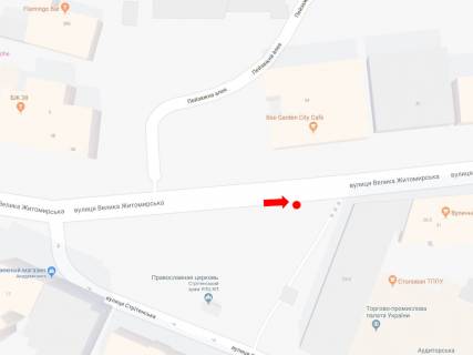 Citylight A in Kyiv, 1.8x1.2  V. Zitomirs'ka st., 33, v storonu st. Hresatik scheme