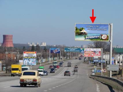 Billboard A in Pisochin, 3x6  Естакада - с. Пісочин, в'їзд в місто, (5), з боку траси Київ - Харків - Довжанський Photo 1