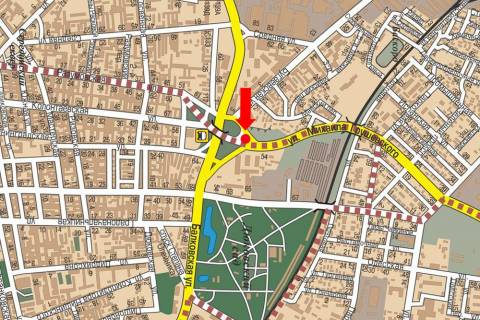 Billboard  in Odessa, 3x6  Grusevs'kogo st. / Balkivs'ka st., bila AZS "Amic", slahoprovid, vid st. Bugaivs'ka scheme