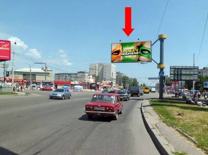 Billboard A in Kropyvnytskyi (Kirovograd), 3x6  Anovs'kogo st. / Tel'nova st. (kol. Pravdi av.), "Kolgosnij" i "Kritij" rinki Photo 1