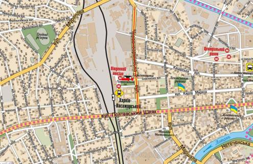 Citylight B in Kharkiv, 1.8x1.2  Privokzal'na pl., bliznij do Kotlara st. (kol. Cervonoarmijs'ka st.), kafe "FreshLife" scheme