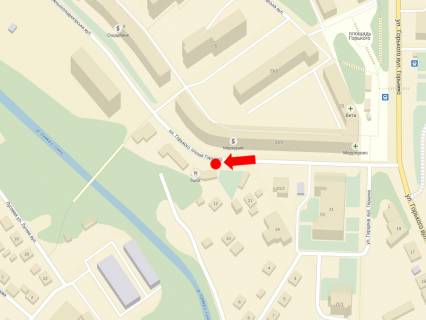 Billboard B in Sumi, 3x6  Nizn'oholodnogirs'ka st., 23/1, navproti, z centru scheme