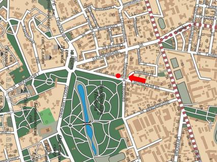 Billboard A in Odessa, 3x6  Akademicna st. (kol. Pioners'ka st.), 16A / Govorova st., v bik 10-go Kvitna pl. scheme