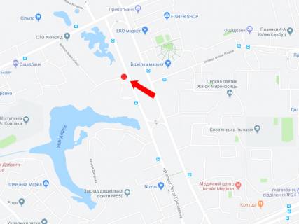 Billboard B in Kyiv, 3x6  Grigorenka av., 2, navproti, v storonu st. Zdolbunivs'ka, Darnic'kogo sose scheme