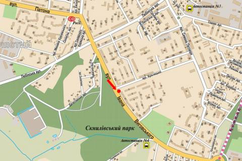 Billboard B in Lviv, 3x6  Vigovs'kogo st. / Kul'cic'koi st., rinok "Pivdennij", zupinka scheme