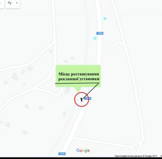 Billboard B in Zaporizhzhya o. Hortica, s"ezd s mosta Preobrazenskogo, ostanovka "Staryj Dnepr" scheme