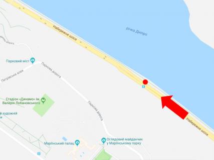 Scrolller, Scroll A in Kyiv, 2.3x3.14  Naberezne sose st., 1100 m. vid st.m. "Dnipro", v bik Podolu - 470442 scheme