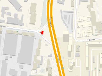 Billboard  in Odessa, 3x6  Seredna st., 83 - Balkivs'ka st., z centru scheme