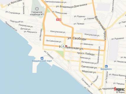 Citylight B in Berdyansk Ital'anskaa st., 48/28 scheme