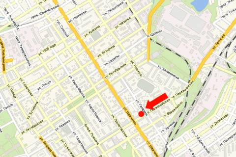 Citylight  in Kremenchuk, 1.8x1.2  Persotravneva st., 47/17 / Gagarina st. scheme