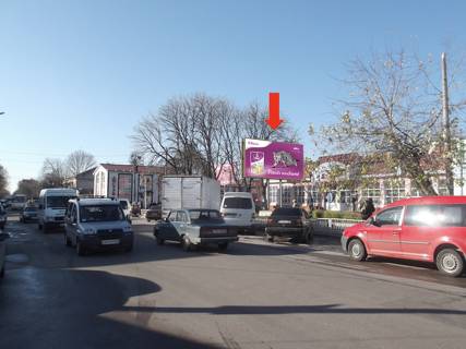 Billboard A in Zhytomyr, 3x6  Pokrovs'ka st. (kol. Sorsa st.) / Dombrovs'kogo st., bila "Sinnogo rinku" Photo 1