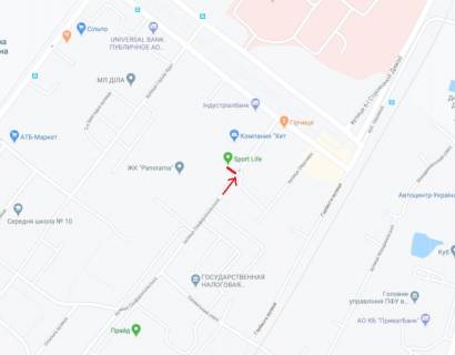 Backlight B in Dnipro (Dnipropetrovsk), 3.14х2.32  st. Simferopol's'ka, v rajoni bud. 2 M, ruh do prosp. D.Avornic'kogo scheme