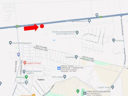 Billboard A in Kyiv, 3x6  Berestejs'kij av., vid avtodromu  "Cajka" v centr scheme