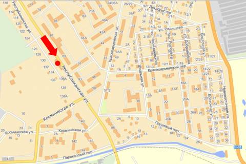 Billboard A in Kremenchuk, 3x6  Respublikans'ka st., 132 / Kosmicna st. scheme