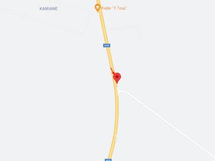 Billboard B in Kam'yane, 6х3  N-08, km 442+809 (livoruc), Ruh do Zaporizza z Dnipra, pered povorotom do s. Basmacka scheme