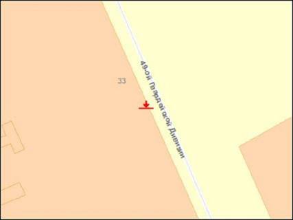 Billboard A in Kherson 49-i Gvardijs'koi Divizii st., 19 scheme