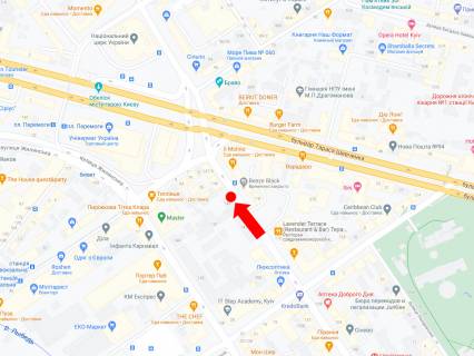 Citylight  in Kyiv, 1.8x1.2  Saksagans'kogo st. 143, v storonu pl. Peremogi scheme