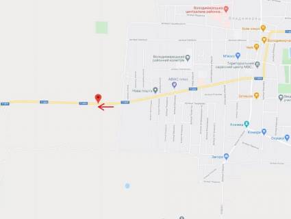 Billboard B in Volodymyrets, 3x6  смт Володимирець, у бік Довговолі scheme