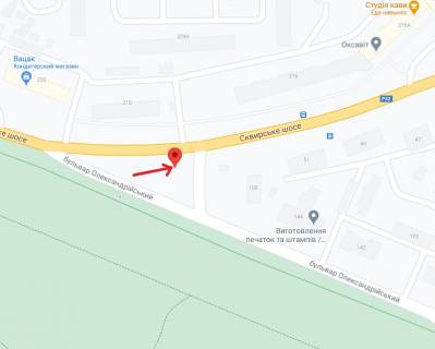 Billboard A in Bila Tserkva, 3х6  Vst. Skvirs'ke sose 218, v rajoni KPP scheme