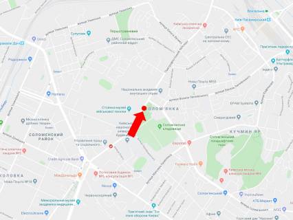 Video Billboard A in Kyiv, 2.3x3.14  Проспект Повітряних Сил (колиш. Повитрофлотський пр.), 30, навпроти, в сторону пл. Солом'янської - 583463 scheme