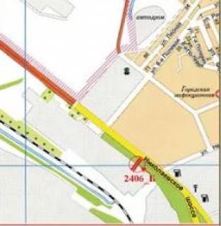 Billboard B in Kherson Mikolaivs'ke sose, viizd scheme