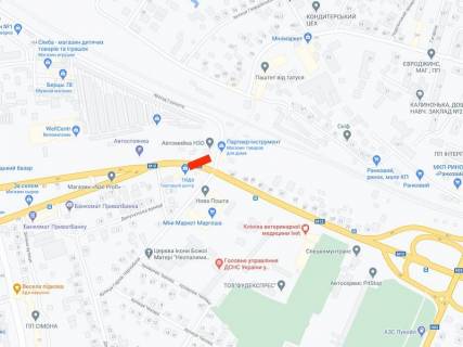 Billboard A in Khmelnitsky, 6х3  L'vivs'ke sose (avtostoanka bila rinku) scheme