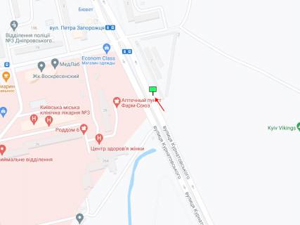 Prismatron, Prism A in Kyiv Kurnatovs'kogo st., 2 - 395573 scheme