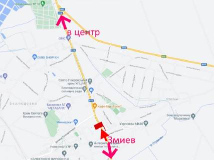 Billboard A in Bezlyudivka, 3x6  Гагаріна пр., с. Безлюдівка, (13), в'їзд у місто scheme