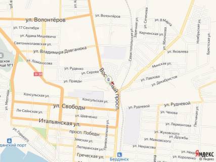 Citylight B in Berdyansk Vostocnyj av., pod"em scheme