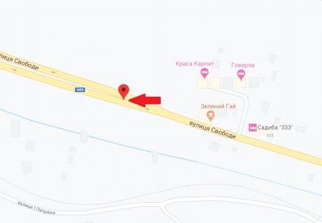 Billboard A in Yaremche, 3х6  st.Svobodi restoran Zelenij Gaj z Bukovela pravij                       VIP scheme
