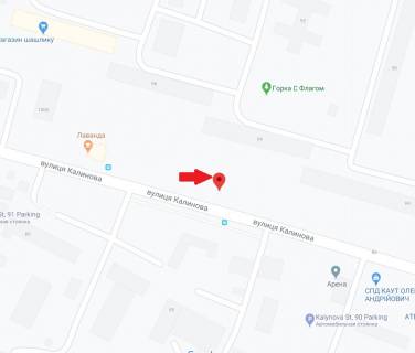 Billboard B in Dnipro (Dnipropetrovsk), 6х3  st. Kalinova, v rajoni bud. 94 scheme