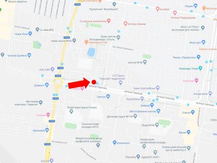 Citylight  in Lviv, 1.8x1.2  Naukova st. 112 (zup. "Simonenko"), navproti TC "Victoria Gardens", v storonu st. Strijs'ka scheme