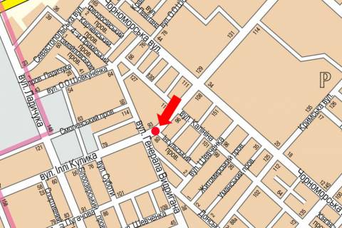 Billboard B in Kherson, 3x6  Kulika st. / Ingul's'kij av. (flazok) scheme