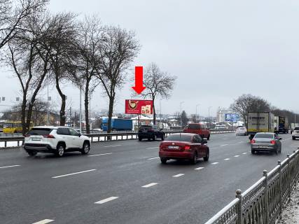 Billboard A in Kyiv, 3x6  Kil'ceva doroga, viizd z st. Sadova, rozdil'nik, do pl. Odes'koi Photo 1