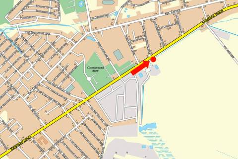 Billboard A in Zhytomyr, 3x6  Kiivs'ke sose, 6, bila AZS "Lukojl", viizd v bik m. Kiiv scheme