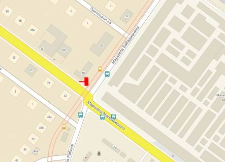 Billboard  in Odessa, 3x6  Malinovs'kogo st. - Rekordna st., 40, v centr scheme