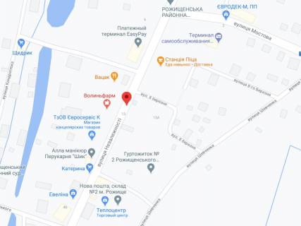 Video Billboard A in Rozhishche Nezaleznosti st., 1, apteka "Volin'farm", prajs za rolik 10 sek 1 vihid/5 hvilin, na dvostoronn'omu ekrani, vid 144 vihodiv na den'. Rozrahunok dla insih parametriv translacii utocnujte u menedzera. - 380363 scheme