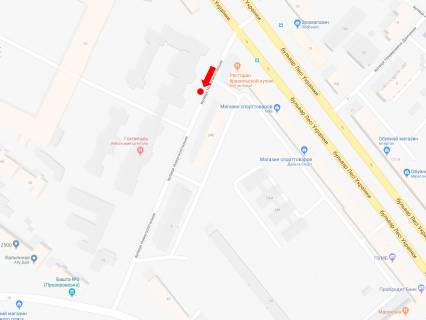 Backlight A in Kyiv, 2.3x3.14  Novogospital'naa st. (kolis. Sorsa per.), 24b, v storonu st. Konoval'ca (kolis. Sorsa st.) scheme