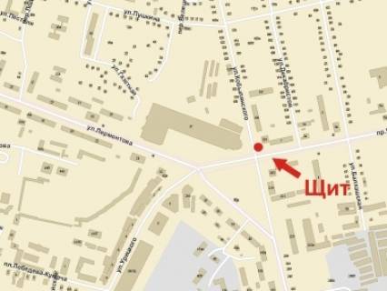 Billboard B in Krivy Rig, 3x6  Miru av., 1a - Kobilans'kogo st., Makdonal'ds, u bik Gor'kogo pl., niznij scheme