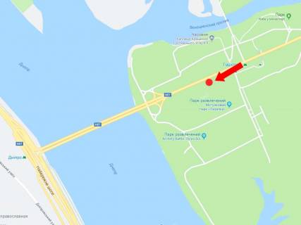 Prismatron, Prism B in Kyiv, 3x6  Brovars'kij av., pered mostom metro, ​​300 m st. m. "Gidropark", v centr - 180461 scheme