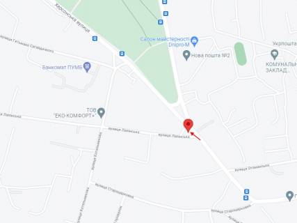 Billboard B in Nikopol, 6х3  na perehresti st. Hersons'koi ta st. Lapins'koi scheme