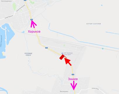 Billboard A in Route, 3x6  Промислова вул., Васищеве с., АЗС "ОВІС", в'їзд в місто scheme