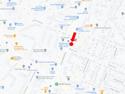 Billboard  in Uzhgorod, 3x6  Minajs'ka st., bila magazinu "Osetia" scheme