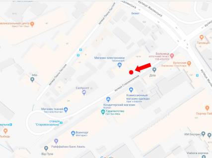 Citylight  in Kyiv, 1.8x1.2  Starovokzal'na st., 14/16, v storonu z / d vokzalu, supermarketu "Sil'po" scheme