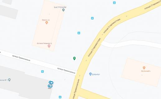 Scrolller, Scroll A in Dnipro (Dnipropetrovsk), 3.14х2.32  pl. Staromostova (Ostrovs'kogo), navproti Makdonal'dz - 169302 scheme