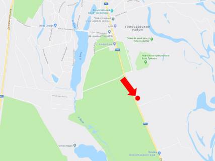 Billboard B in Koncha-Zaspa, 3x6  Stolicne sose, ost. "Sanatorij Konca Zaspa", z centru scheme